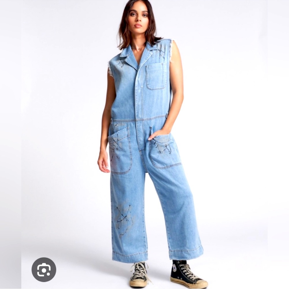One Teaspoon Painters Safari Denim Jumpsuit (lightweight) - Picture 14 of 16